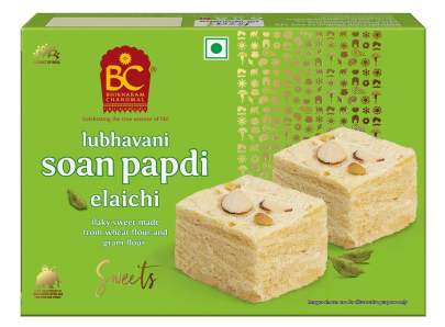 B.C LUBHAVANI SOAN PAPDI ELAICHI 400GM 