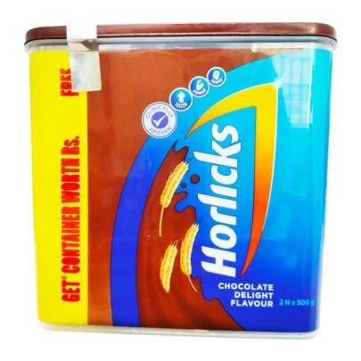 HORLICKS HEALTH &   NUTRITION  DRINK  -- CHOCOLATE FLAVOUR 2 X 500GM 