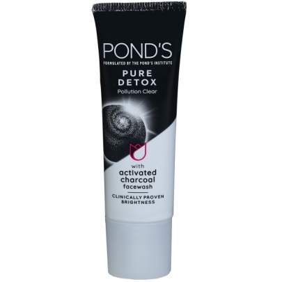 ponds pure detox pollution clear charcoal facewash 15gm 