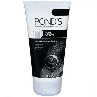 Ponds  bright miracle detox charcoal facewash 150gm 