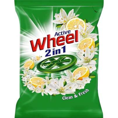 ACTIVE WHEEL 2 IN 1 DETERGENT POWDER 2KG 