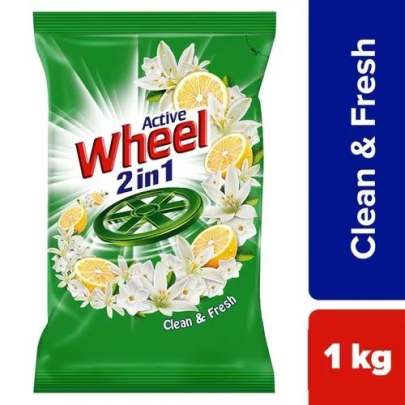 ACTIVE WHEEL 2 IN 1 DETERGENT CAKE  1KG 