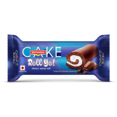 BRITANNIA ROLL YO CHOCO VANILLA FLAVOURED SWISS ROLL 15 X 24GM = 360GM 
