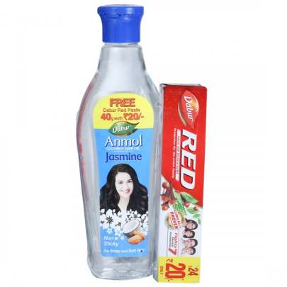 DABUR ANMOL COCONUT HAIR OIL JASMINE 