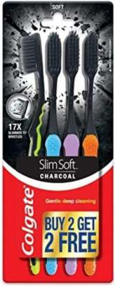COLGATE SLIM SOFT CHARCOAL DEEP CLEANING  4N ( 2N + 2N FREE ) 