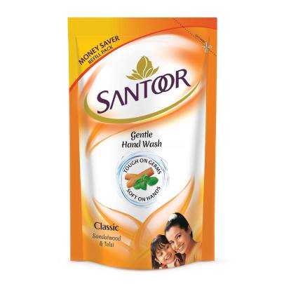 SANTOOR GENTLE HAND WASH CLASSIC  180ML 