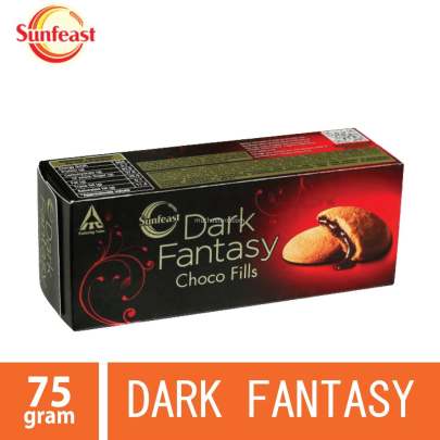 SUNFEAST DARK FANTASY CHOCO FILLS ORIGINAL FILLED COOKIE  75GM  + 25 gm extra 