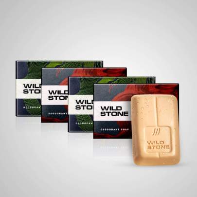 WILD STONE DEODORANT SOAP 4*125GM 