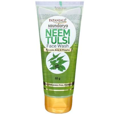 PATANJALI SAUNDARYA NEEM TULSI FACE WASH 60G