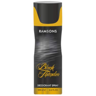 RAMSONS BLACK THUNDER DEODORANT SPRAY 200ML 