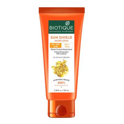 BIOTIQUE SUN SHIELD MICRO GOLD OIL CONTROL 100ML