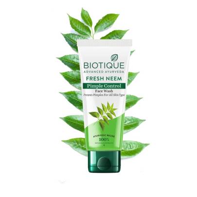 BIOTIQUE ADVANCED AYURVEDA FRESH NEEM PIMPLE  CONTROL FACE WASH  150ML