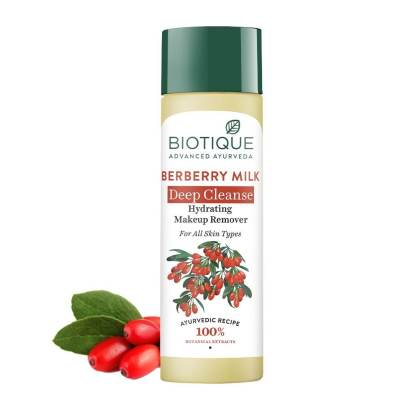 BIOTIQUE ADVANCED AYURVEDA BERBERRY MILK MAKEUP REMOVER 120ML