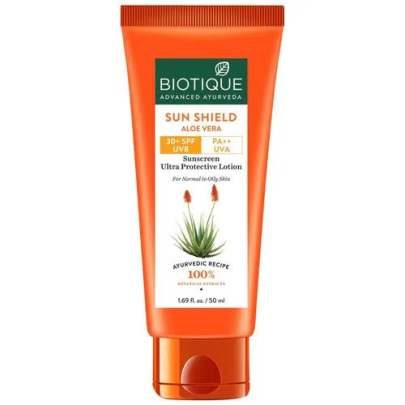 BIOTIQUE ADVANCED AYURVEDA SUNSHIELD ALOE VERA  100ML