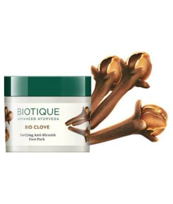 BIOTIQUE ADVANCED AYURVEDA CLOVE OIL CONTROL ANTI - BLEMISH FACE PACK 75G 