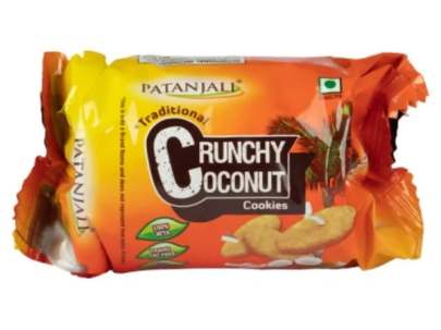 PATANJALI CRUNCHY COCONUT COOKIES 240GM 