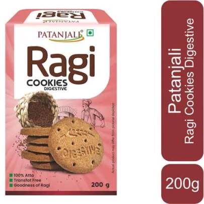 PATANJALI RAGI COOKIES DIGESTIVE 200GM 