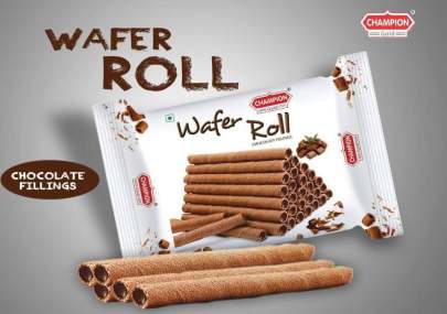 WAFER ROLL CHOCOLATY FILLINGS 60GM 