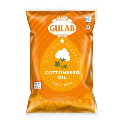 GULAB COTTONSEED OIL 1 LTR POUCH