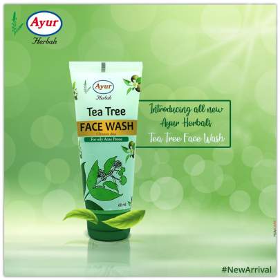 AYUR TEA TREE FACEWASH  60ML
