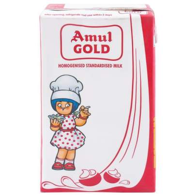AMUL GOLD STANDARDISED MILK 12X1 LTR TP