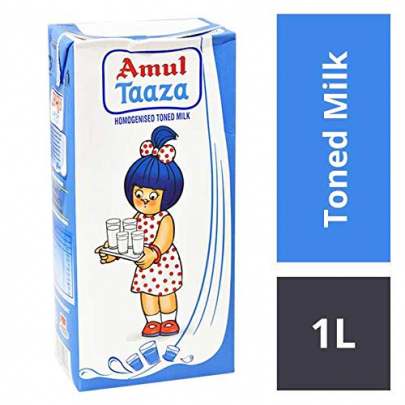 AMUL TAAZA FRESH TONED MILK 12X1L
