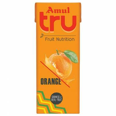 AMUL TRU FRUIT  ORANGE 180ML