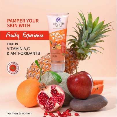 AYOUTH VEDA FRUIT POWDER FACE WASH GEL AIMIL 100ML 