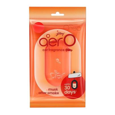 Aer O Hanging Car Air Freshener Gel Long-Lasting || Musk After Smoke (7.5g) | Lasts Up To 30 Days