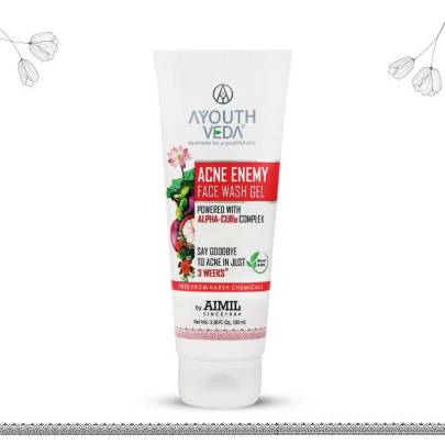 Ayouthveda Acne Enemy Face Wash Gel 100Ml