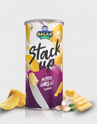 BALAJI WAFERS STACK UP BUTTER GARLIC