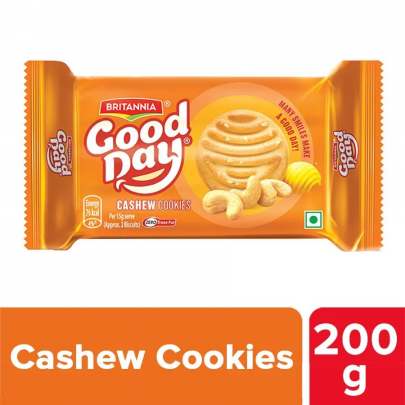 BRITANNIA GOOD DAY CASHEW COOKIES 200g