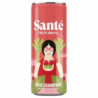 BUDWEISER SANTE  CANBERRY  250ML