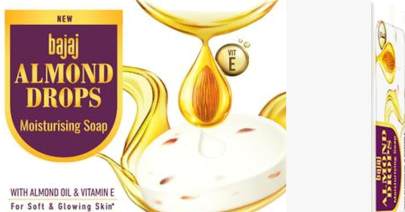 Bajaj Almond Drops Moisturising Soap Super Saver Pack (100g x 3) 300g