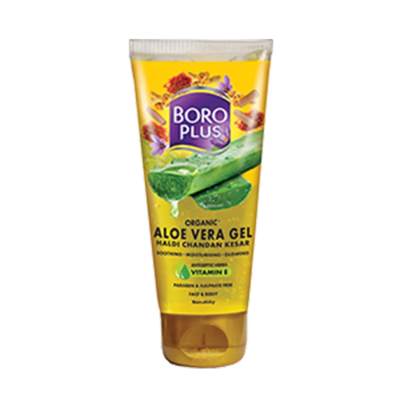 BoroPlus Aloe Vera Gel – Haldi, Chandan, Kesar (60ml)