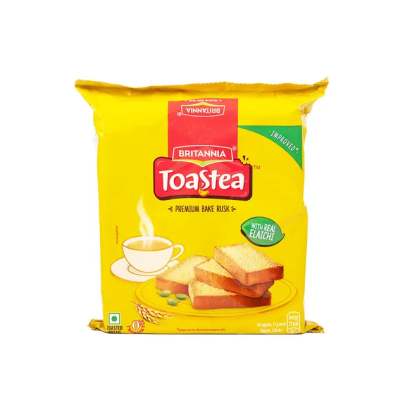 Britannia Toastea Premium Bake Rusk with real Elaichi , 183 g