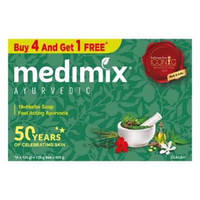 CHOLAYIL MEDIMIX  18 - HERB  SOAP (4+1) MRP 180