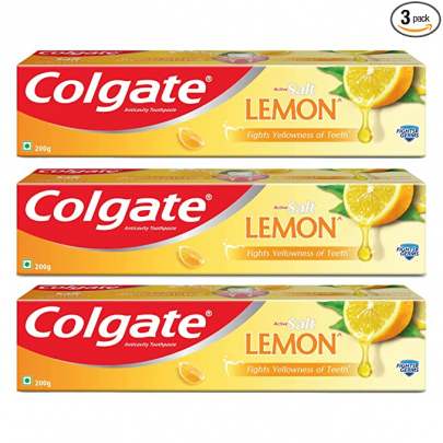 COLGATE ACTIVE SOLT LEMAN HEALTHY WHITE 200GM  