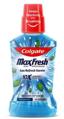 COLGATE MAXFRESH MOUTHWASH PEPPERMINT 250ML  