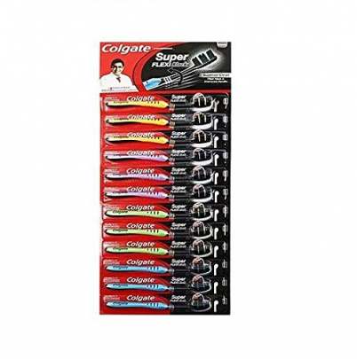 COLGATE SUPER FLEXI CHARCOAL 10+2 TOOTHBRUSH