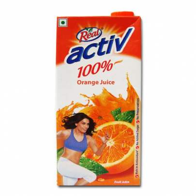 DABUR REAL ACTIV ORANGE JUICE 1LTR