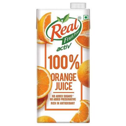DABUR REAL ACTIV ORANGE JUICE 1LTR
