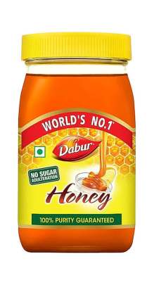 Dabur 100% Pure Honey - Worlds No. 1 Honey Brand With No Sugar Adulteration, 100 g Bottle