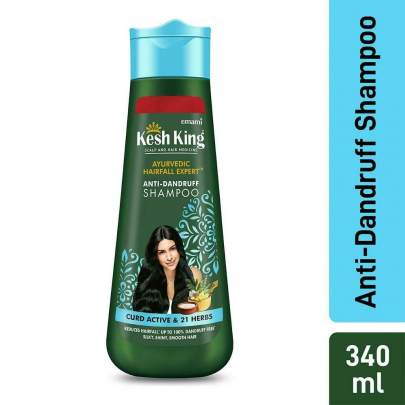 EMAMI  KESH KING AYURVEDIC HAIRFALL EXPERT ANTI DANDRUFF SHAMPOO 340ML