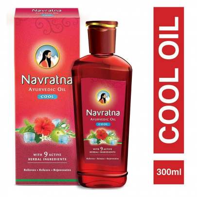 EMAMI  NAVRATNA AYURVEDIC OIL COOL 270ML