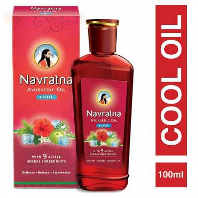 EMAMI NAVRATNA AYURVEDIC OIL COOL 90ML