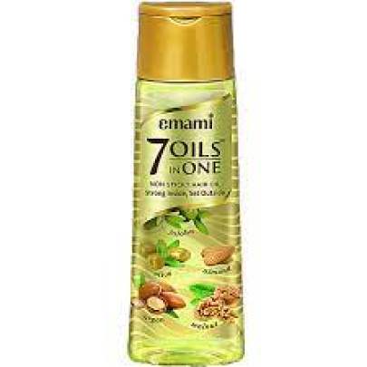 Emami 7 Oils In One Light, Non-Sticky & Non-Greasy Hair Oil, 20 Times Stronger Hair, Nourishes Scalp, 200 ml