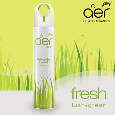 GODREJ AER SPRAY FRESH LUSH GREEN HOME FRAGRANCE 240ML/137G