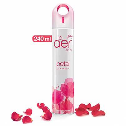 GODREJ AIR SPRAY PETAL CRUSH PINK MRP 155