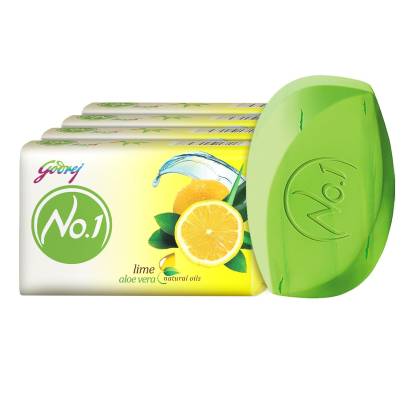 Godrej No.1 lime & aloe vera Bathing Soap, 100 g (Pack of 5)